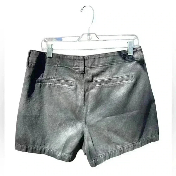 PAIGE women’s Pleated Mayslie Short in Midnight Oil Coating size 31 - Picture 6 of 11